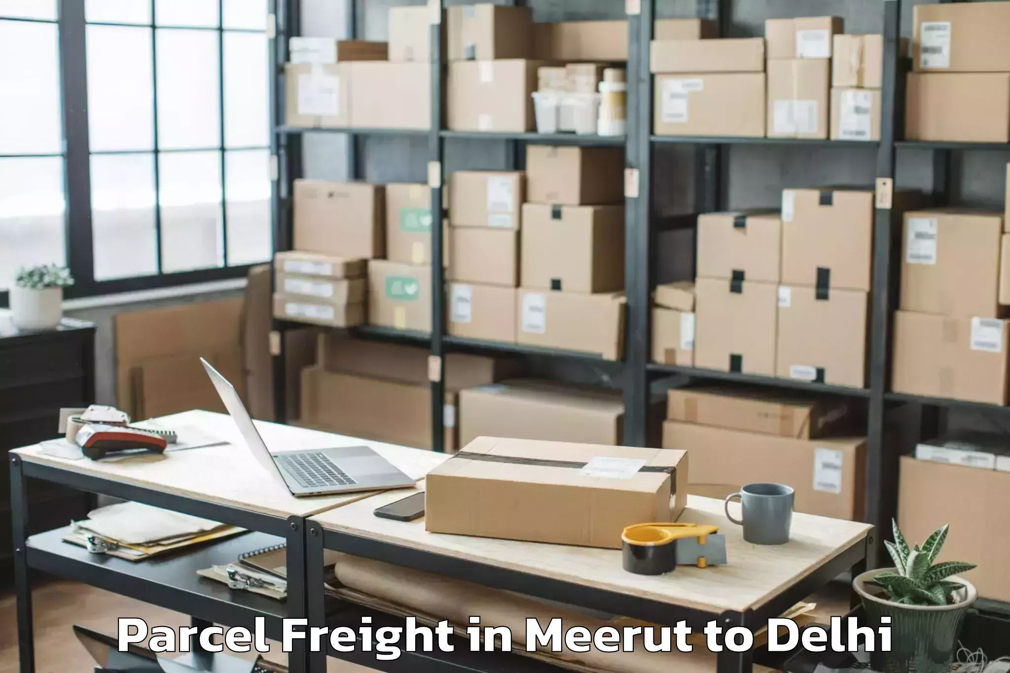 Book Your Meerut to Ramesh Nagar Parcel Freight Today